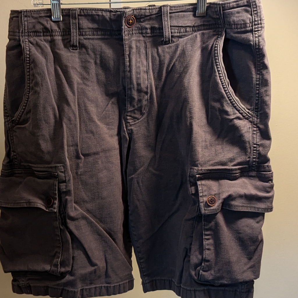 Lucky Brand Mens Grey Size 33 Cargo Shorts
